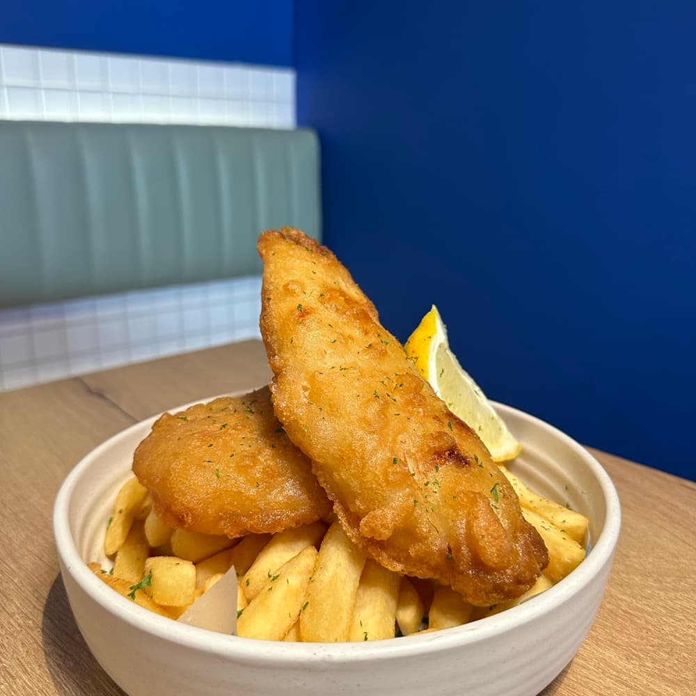 Fresh fish and chips