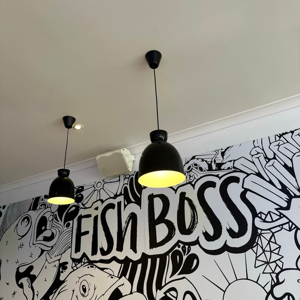 Fish Boss mural wall art